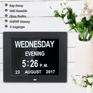 AVUKA Digital Clock Electronic Dashboard Table Large Dementia LCD Screen Home Decor