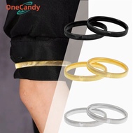 KEMEJA 2PCS Armband Shirt Metal Sleeve Garter Non Slip Sleeve Holder Elasticated Armband Garter Meta