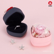 Jewelry Box logo Printable Flip Flower Box New Style Valentine's Day Preserved Flower Ring Box 2021 