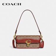 COACH กระเป๋าสะพายข้างผู้หญิงรุ่น Studio Baguette Bag In Signature Canvas สีครีม CE764 B4NQ4