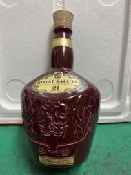 candy尋寶樂園..ROYAL SALUTE 皇家禮炮21年蘇格蘭威士忌--空酒瓶