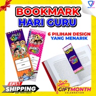 Bookmark Hadiah Hari Guru Teacher's Day Sambutan Hari Guru 2025 Penanda Buku