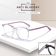 Mushto Anti-Blueray Radiation Glasses for Computer Gadgets Fashionable Tr90 SquareDesign for Men and