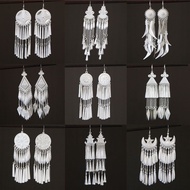 New Style Liangshan Ethnic Earrings Silver Ethnic Characteristic Earrings Ethnic Style Female Ethnic