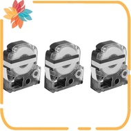3Pcs 12mm Label Maker Tape Label Maker Black on White Label Tape for / Printer