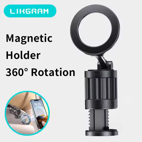 LIKGRAM Magnetic IPhone Holder Mount for Magsafe Travel Essential Accessory Foldable Handsfree Stand