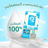 นม Q-Life นมโค นมยูเอชที 110 ml (48 กล่อง/ลัง) รสจืด