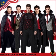 Men's Dracula Costume | Classic Vampire Cosplay Suit | Adult Gothic Noble Party Outfit