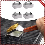 [leipupa] 4x Grill Cleaner Blocks Barbecue Cleaner Stone Effectively Kitchen Gadgets