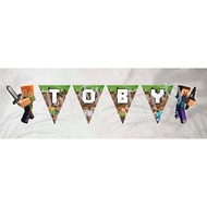Flag banner Minecraft bunting flag