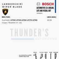 BOSCH ใบปัดน้ำฝน Lamborghini ลัมโบร์กีนี Aerotwin / Aerotwin Plus ไร้โครง BOSCH Wiper Blade for Lamb