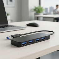 USB 3.0 hub 5Gbps multi-port adapter, high-speed splitter for laptop, PC, MacBook, Mac Mini, iMac, S
