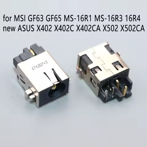 1pcs DC Power Jack Connector for ASUS X402CA MSI MS-16R3 GF63 9SC MS-16W1 GF65 10UE MS-17F4 GF75 Thi