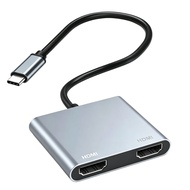 HUB 4K HD USB-C  HDMI  Type-C   MacBook  Penyesuai Paparan Skrin 4K HD USB-C ke HDMI Jenis-C untuk L