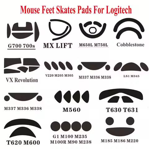 2sets Mouse Skates Pad Mouse Feet Mouse Skates Pad For Logitech M650L M750 700 700S MX Lift Laser Mo