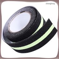 📎 Black PVC Protective Tape with Glow-in-the-Dark Stripe, 2 inches x 16.4 ft for Indoor & Outdoor Us
