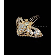 Diamond Zircon Stone Comb Diamond bridal comb/ Embedded stone comb/ Comb/ solo comb/ Embedded diamon