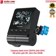 Camera hành trình DDPAI Z40 GPS độ phân giải 2K tích hợp GPS phiên bản quốc tế