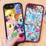 N-32 Rainbow Horse Silicone Case for OPPO A12E A1K A3S Realme C2 C2S