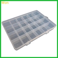Won Plastic Organizers Container Storage Box 24Divider Grid Compartment for Jewelry 24Divider Grid C