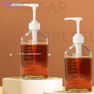 Super 1100ml Coffee Syrup Dispenser with Pump Scale Drip Dispenser, 5/8/10CC.