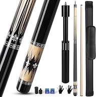 IIQ Pool Stick Cue Pool Cues Canadian Maple Wood 58 inches Single Billiard Stick with 9 inches Exten