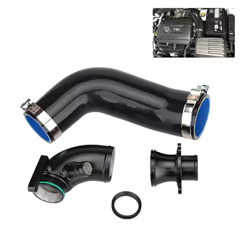 Silicone Intake Hose Pipe Turbo Inlet Elbow Muffler Delete For VW Golf MK7 R Audi 2015+ V8 MK3 A3 S3