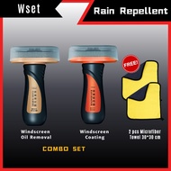 CAR Windscreen Oil Removal 100ml + Coating Rain Repellent 100ml  Car Wash Accessories 去油膜剂+防雨剂