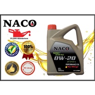 NACO 0w20 3.5L Fully Synthetic Engine Oil API-SP/GF-6 Car Lubricant 0w-20 3.5Litre Minyak Hitam Enji