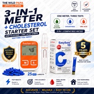 EASYSURE GCU 3-in-1 Blood Cholesterol Test Meter-5 Years Warranty& MDA Approved