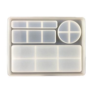Rolling Tray Epoxy Resin Mold Rectangle Tray Silicone Mould DIY Crafts Jewelry Holder Serving Board Making Tool
