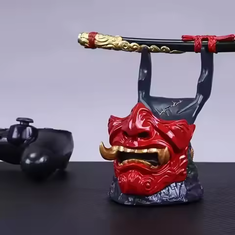 Game Controller Bracket Devil Face Warrior Swordhand Control Bracket Suitable for Ps5/4Ps5/Ps4/Xbox/