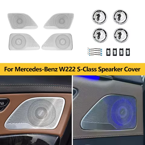 Illuminated Speaker Cover Ambient Lighting for Mercedes-Benz W222 S-Class S500 S450 S400 S350 S320 4