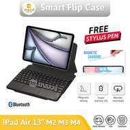 Magnetic Keyboard Case iPad Air 13 M2 M3 M4 13" Inch WiFi Celluler Casing Keyboard Touchpad Wireless