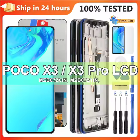 6.67" Tested Poco X3 Pro Screen, for Xiaomi Poco X3 Lcd Display Digitizer Touch Screen with Frame fo