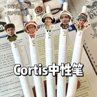 Cortis中性笔马丁金主训赵雨凡高颜值学生考试刷题笔黑色26.7.1qqqq Cortis neutral pen Martin Jinzhuxun Zhao Yufan high-value st