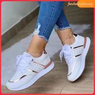 Ready stock kasut sukan perempuan sport wanita hitam putih plus size 35-43 2023 new fashion breathab