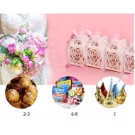 Candy/Chocolate  small packaging doorgift box 50pcs