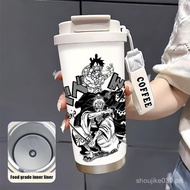 high temperature resistant stainless steel water cup 530ml Portable home dual drink cold and cute co