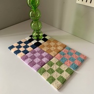 Checkered Board Coaster Coaster/ Mug Rugs Coaster/ Coaster/ Custom Coaster/