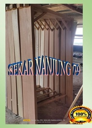 JP KUSEN PINTU AJA UKURAN 80X200 OPENING 90X200CM KAYU AKASIA,BAYUR