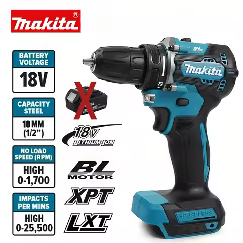 Makita Original Brushless Driver Drill 1700RPM 40N.m 18V 410W Cordless Electric Impact Screwdriver B
