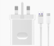 100% Original HUAWEI  22.5W /4.5V/5A Supercharger UK Charge adapter 5A with USB Type-C Cable