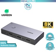 UGREEN 2 in 1 8K60Hz Displayport KVM Switch HDR DP Switcher 4 Port USB Switcher Share Keyboard Mouse