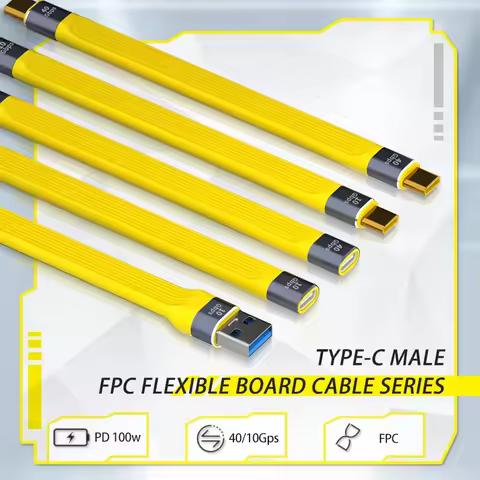 5A Fast Charging Short Cable PD 100W USB C to Type C Cable 40Gbps Data Cable Thunderbolt 3 4K@60Hz C