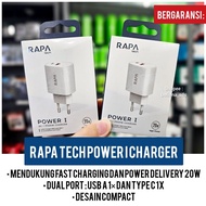 Charger Rapa Tech Power 1 Fast Charging 20W Meeting Power I Charger Charger Charger Rapa 20W Charger