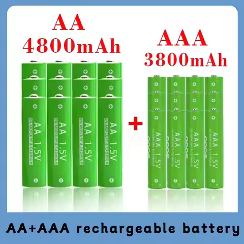 1.5V Rechargeable AA AAA 4.8-3.8Ah Battery For Torch Toys Clock MP3 Player Replace Battery Delivery 