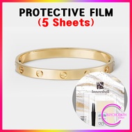 Care Protection Film (5 sheets) For Cartier Love Bracelet (3-size) Scratch & Anti-pollution Films / 