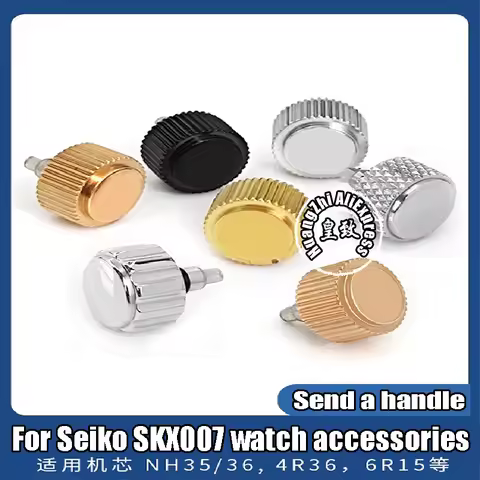 8.67mm Watch Crown Stainless Steel Accessories Parts For Seiko SKX007 Case SKX009 SKX013 NH35 NH36 N