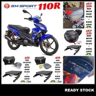 (SM Sport 110R) RAPIDO ADJUSTABLE RACK LIPAT MONORACK+TOP BOX BKP 30L 32L/EMS 35L